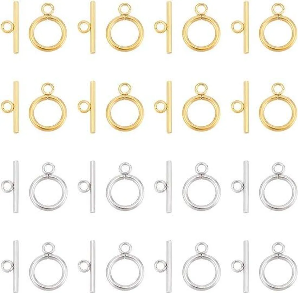 Lot de 30 Interrupteurs à Bascule Ronds en Acier pour DIY et Chaînes