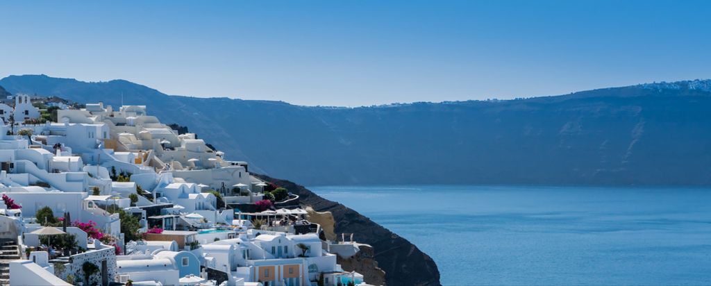 hansepuzzle 77927 - Santorini Panorama-Puzzle 2000 Teile | Orte Puzzle, 2028 Teile, Orte, 60,0 x 46,0cm mit hochwertiger Aufbewahrung, Kartonbox & ...