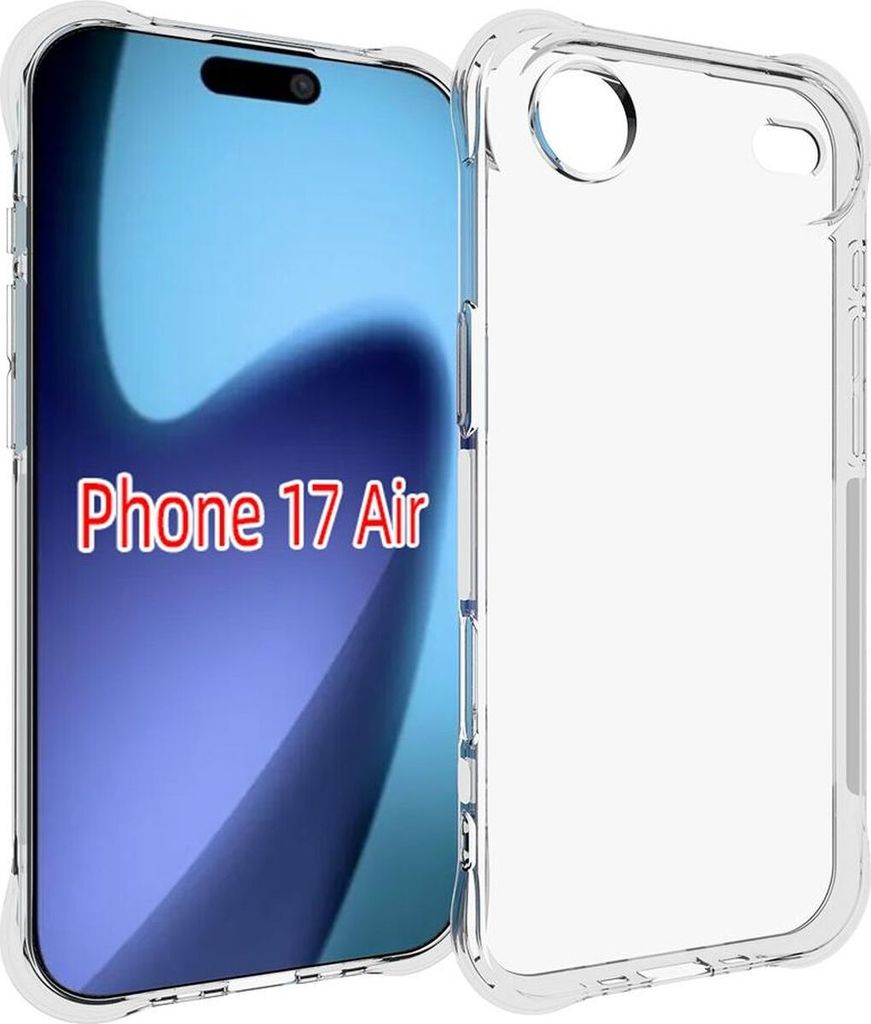 Mobigear Cushion Durchsichtig iPhone Air Hülle Flexibles TPU Backcover - Transparent