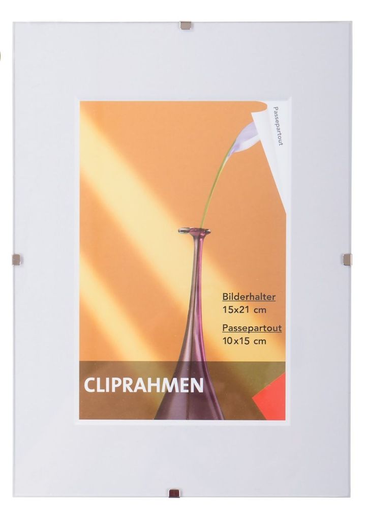 Rahmenloser Bilderrahmen 15x21cm Fotorahmen Bilderhalter Cliprahmen Rahmen