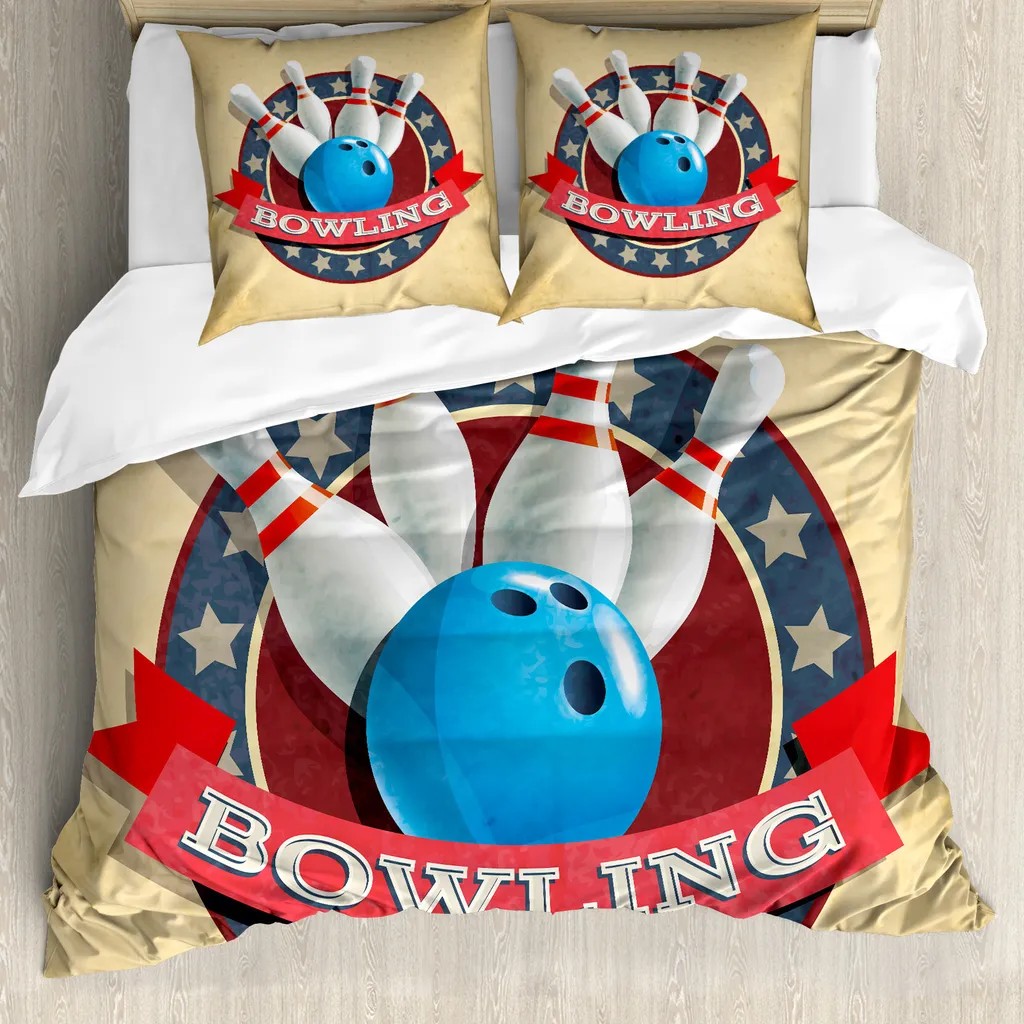 Housse de couette anti-acariens Bowling 200x200 cm pour les allergiques