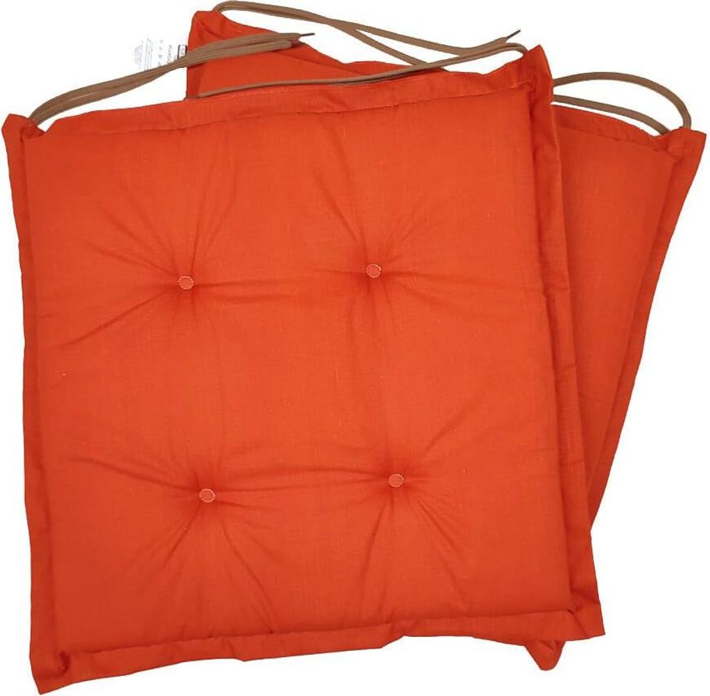 Set 2 cuscini per sedie 40x40x3 cm comodi e decorativi - Immagine del prodotto 