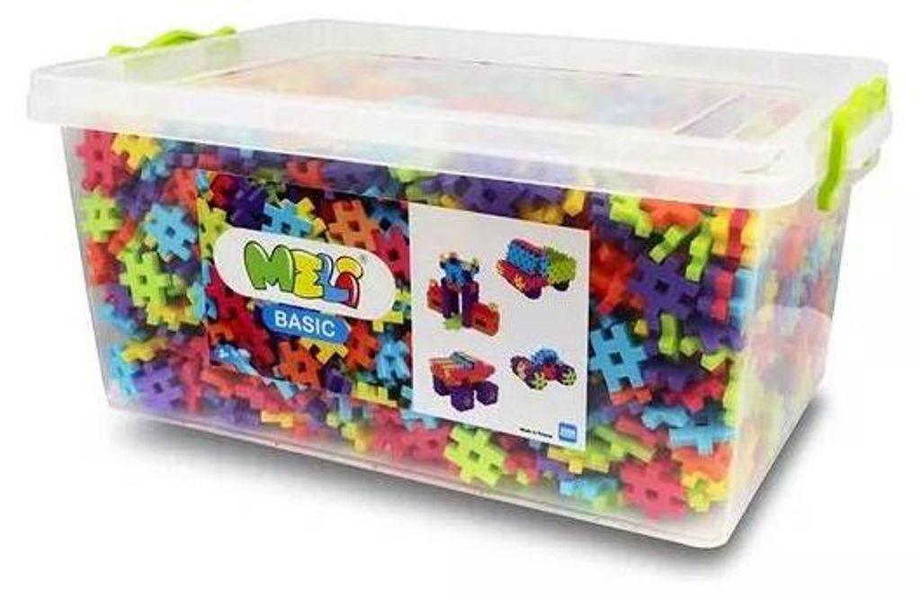 Meli Basic Edu 2000-teiliges Konstruktionsset in praktischer Box