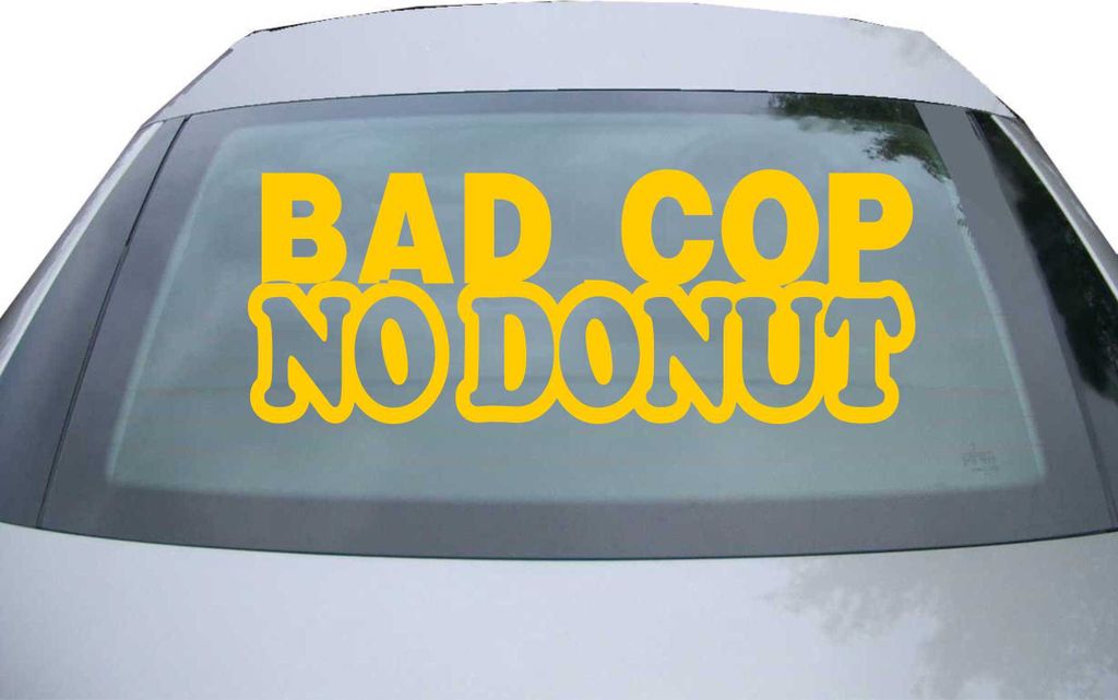 Indigos UG - Aufkleber Heckscheibe & Motorklappe DE2278 - gold - 600x228 mm - No Donut - Auto Scheiben Fenster Heckklappe Tuning Racing JDM - Die cut