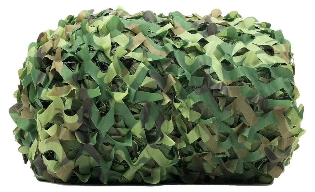 Filet de camouflage renforcé pour abri et ombrage extérieur coloris vert