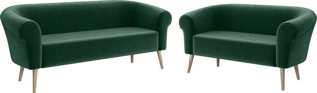 MEBLINI Mini Sofa Set 3-2 für Wohnzimmer - Mini Lounge für fünf Personen - Küchensofa - Sofa Klein - Sitzgarnitur - Polstergarnitur - Sofagarni...