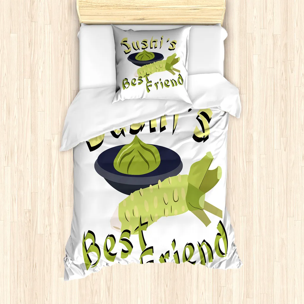Biancheria Letto Sushi Wasabi 135x200 ABAKUHAUS Anallergica