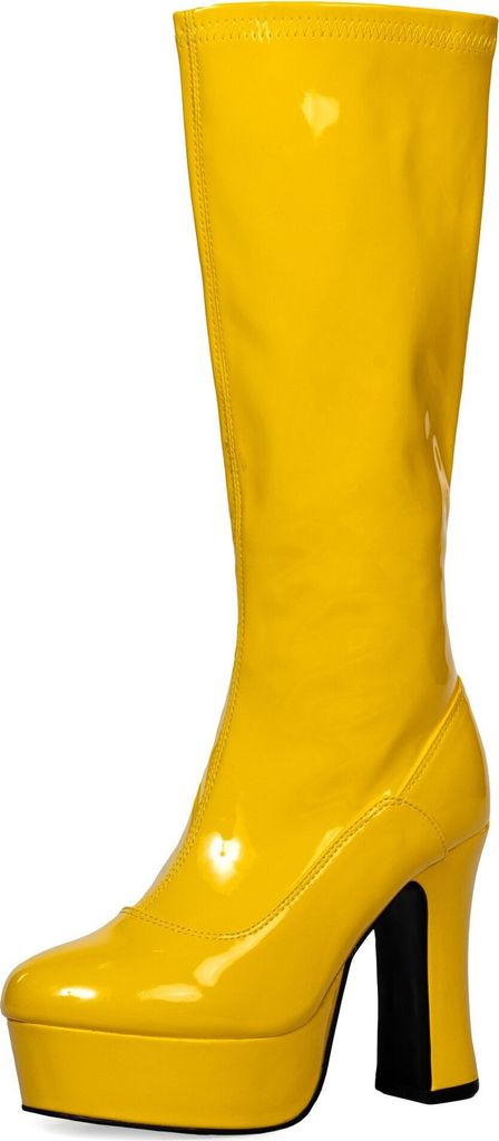 Plateau Stiefel mit Reißverschluss gelb Schuhgröße: 40 Produktbild 