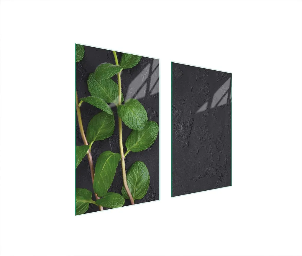 Piastre copri fornelli 2 pezzi 75x52 Copri piano cottura in ceramica tagliere in vetro ardesia menta