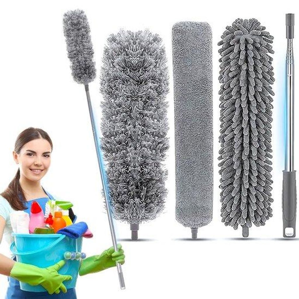 Plumeau télescopique à 3 têtes jusqu'à 280cm Image du produit 