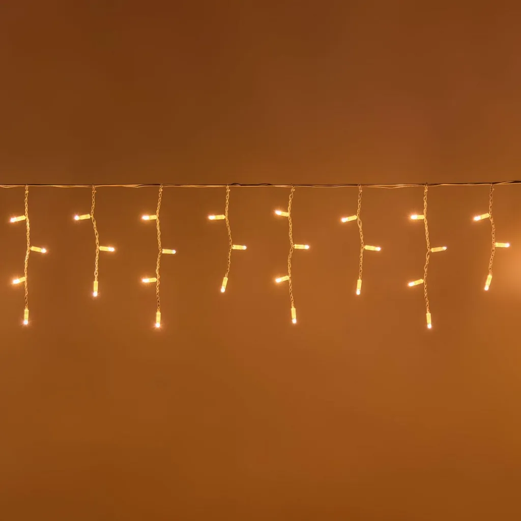 Stalactite de Noël 56 SUPER LED Blanc Chaud Connectable PROFI 3,2m