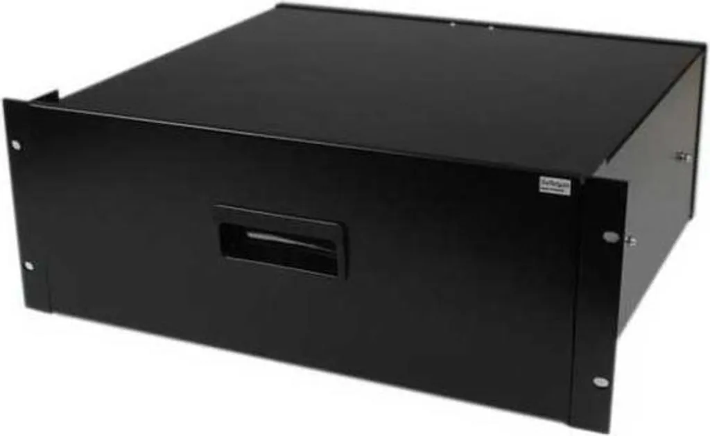 Tiroir rack 4U StarTech.com en tôle d'acier noire pour baie informatique