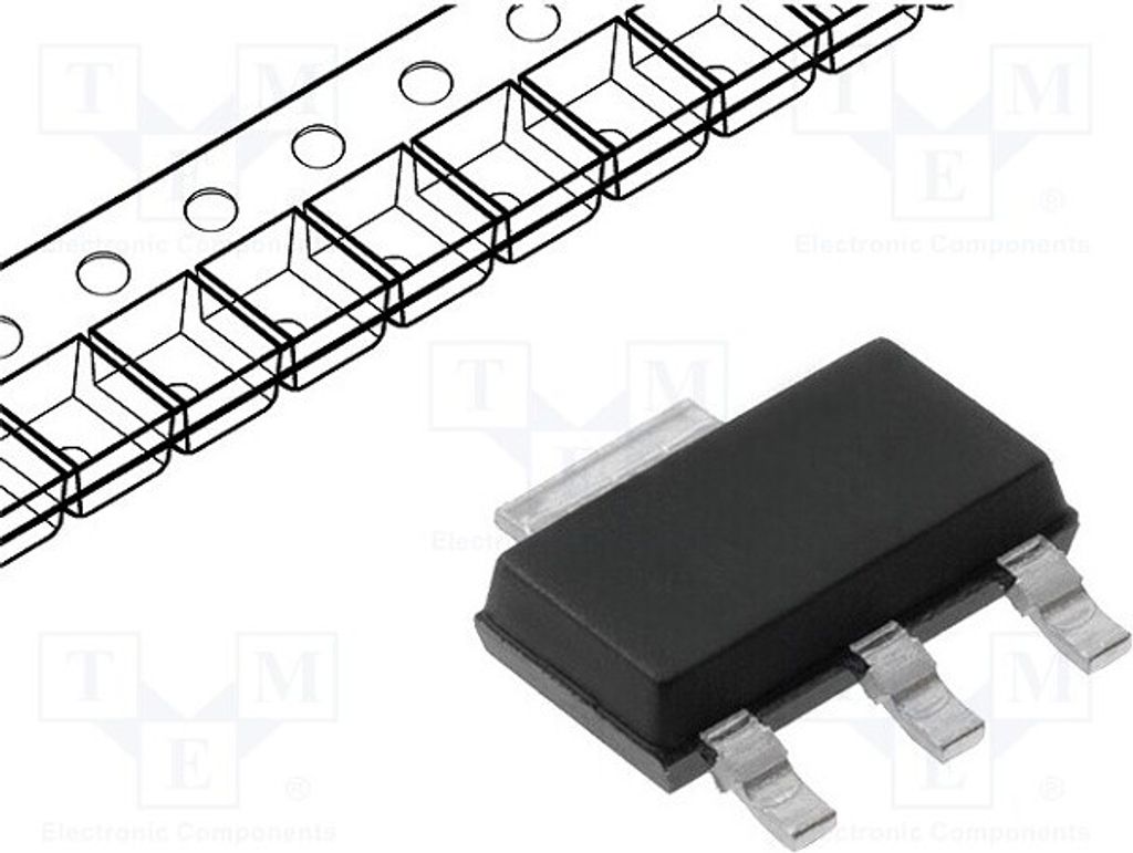 Transistor: NPN; bipolar; 40V; 0,6A; 1,15W; SOT223 PZT2222A.115 NPN SMD-Transistoren