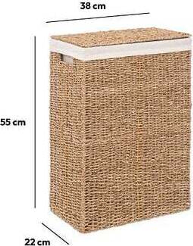 Koš na prádlo z mořské trávy 45l. Obrázek produktu 12
