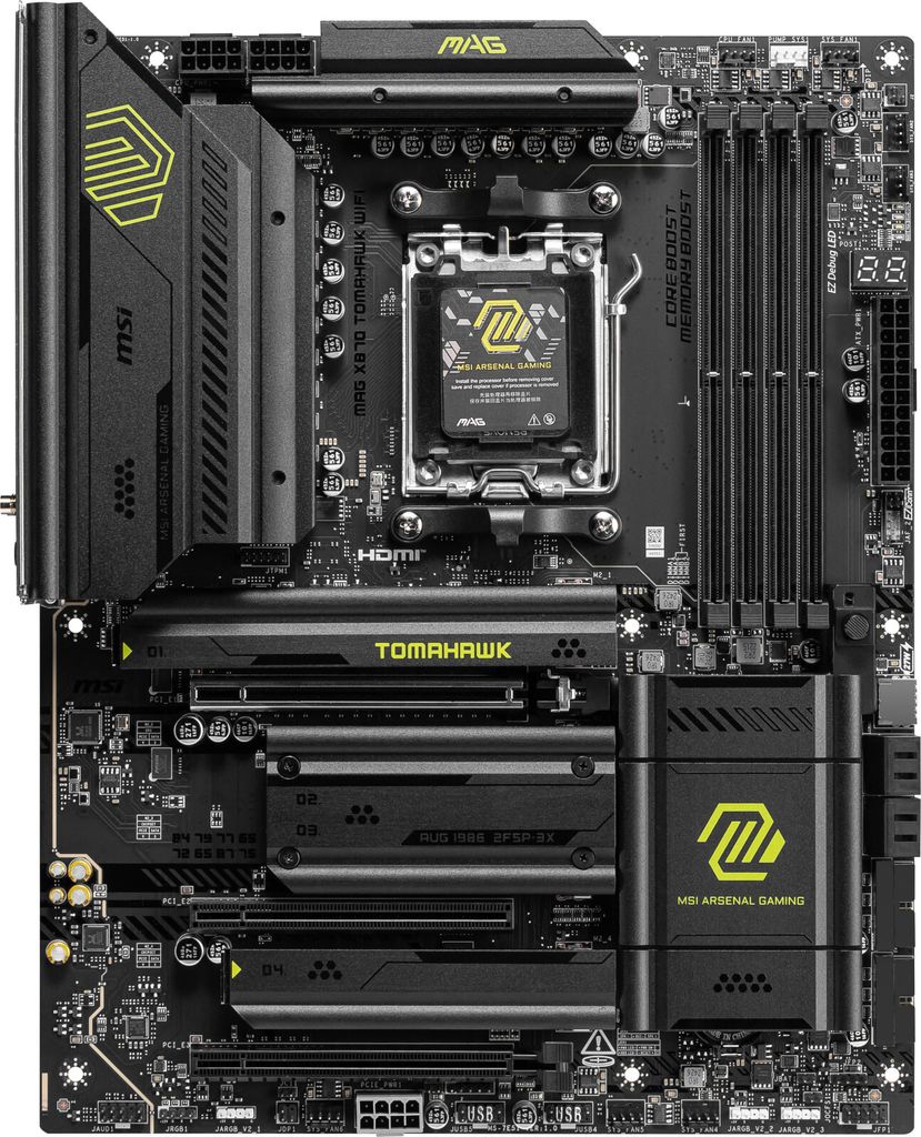 MSI MAG X870 TOMAHAWK WIFI, AMD, Zásuvka AM5, AMD Ryzen™ 7, Obrázek produktu 