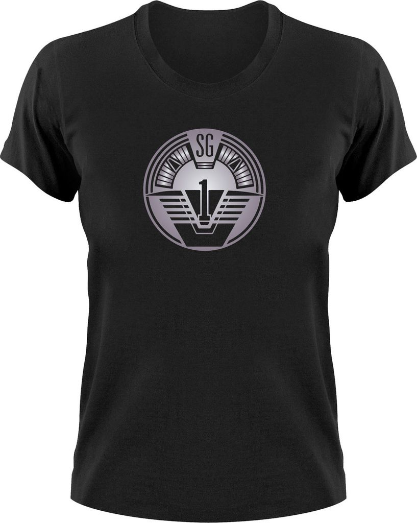 Styletex23 T-Shirt SG1 Logo, Damen schwarz, XXL