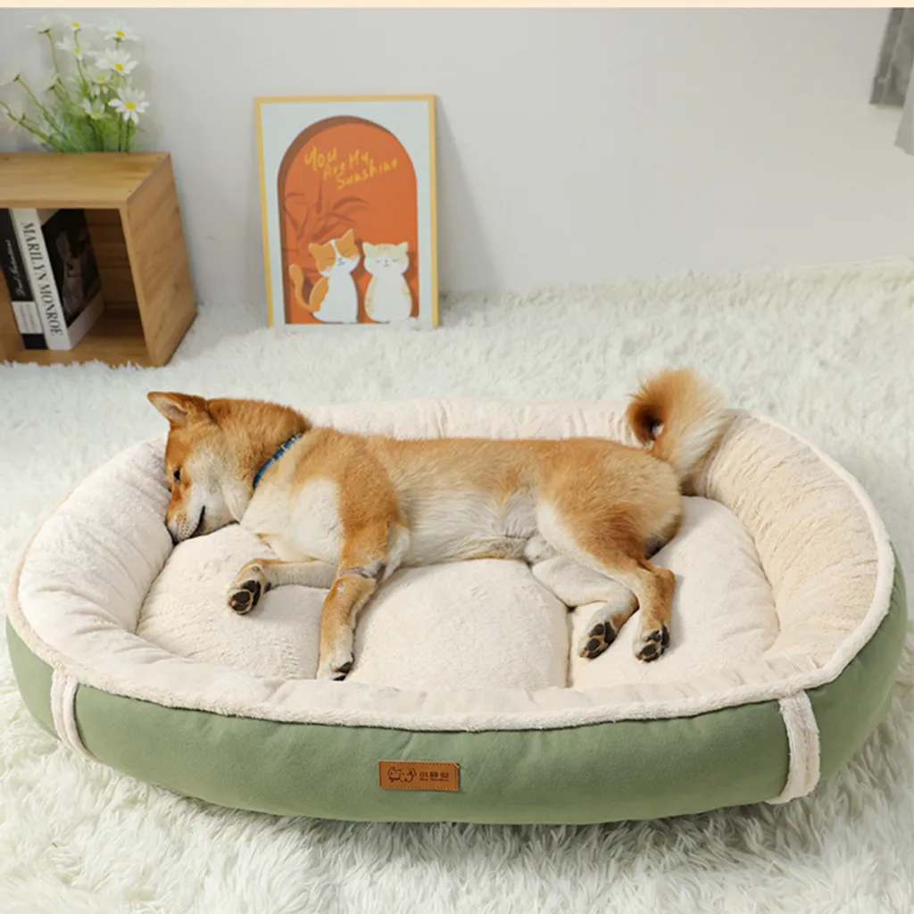 INF Tappetino Cane Suede Erba - Letto Morbido in Flanella S per Cani - 4