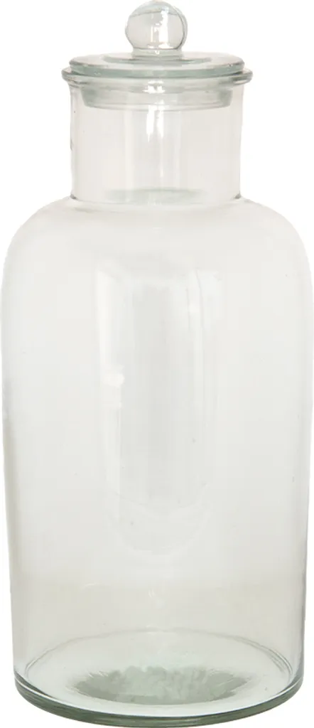 Vaso di stoccaggio Clayre & Eef Ø 15x35 cm in vetro