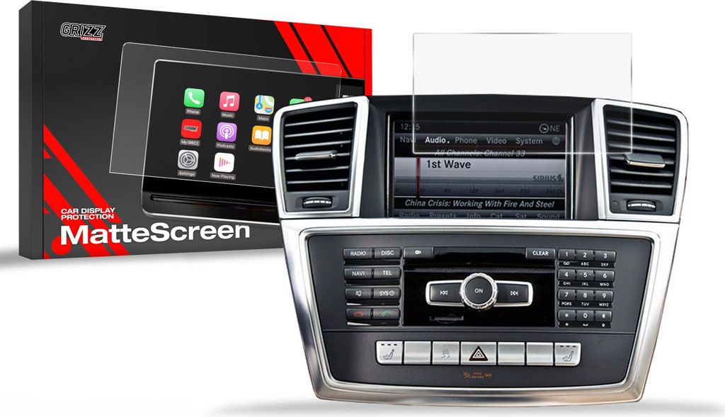 Matte Autodisplayfolie für Mercedes ML W166 (2011-2015), Produktbild 