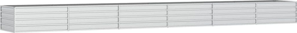 vidaXL Garten-Hochbeet 600x80x45 cm Verzinkter Stahl Silber Produktbild 
