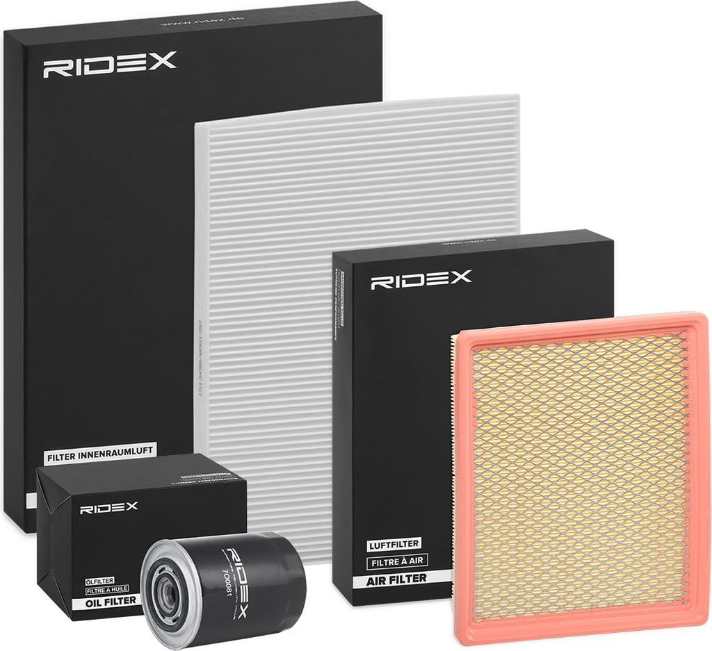 RIDEX Filterset Inspektionspaket Filtersatz für CHRYSLER VOYAGER IV (RG, RS) Grand Voyager IV (RG, RS)