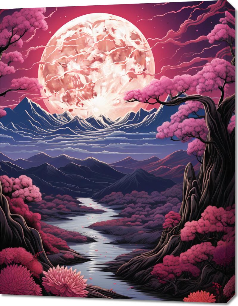 Bild 70x90cm Rosa Traumland