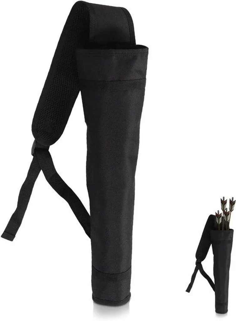Carquois de flèches noir grande contenance - Accessoire tir à l'arc