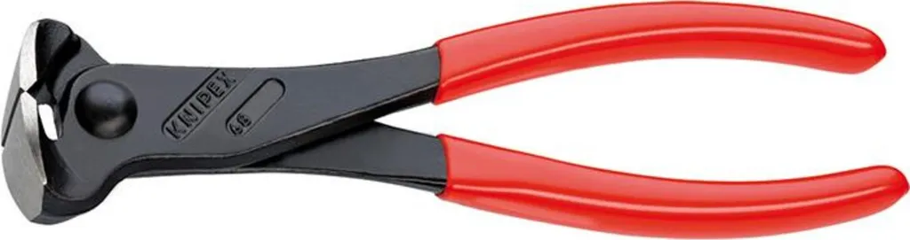 KNIPEX 68 01 180 EAN Frese diagonali con rivestimento in plastica nero atramentate 180 mm