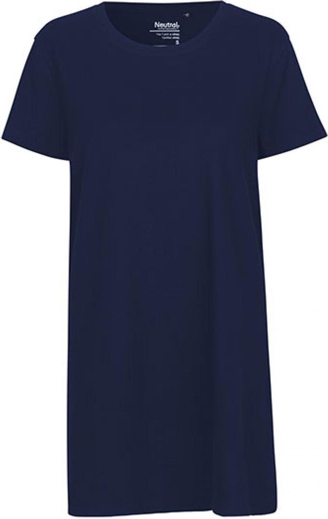 Neutral O81020 | Damen Long Length T-Shirt - Single-Jersey-Strick - Farbe: Navy - Größe: L