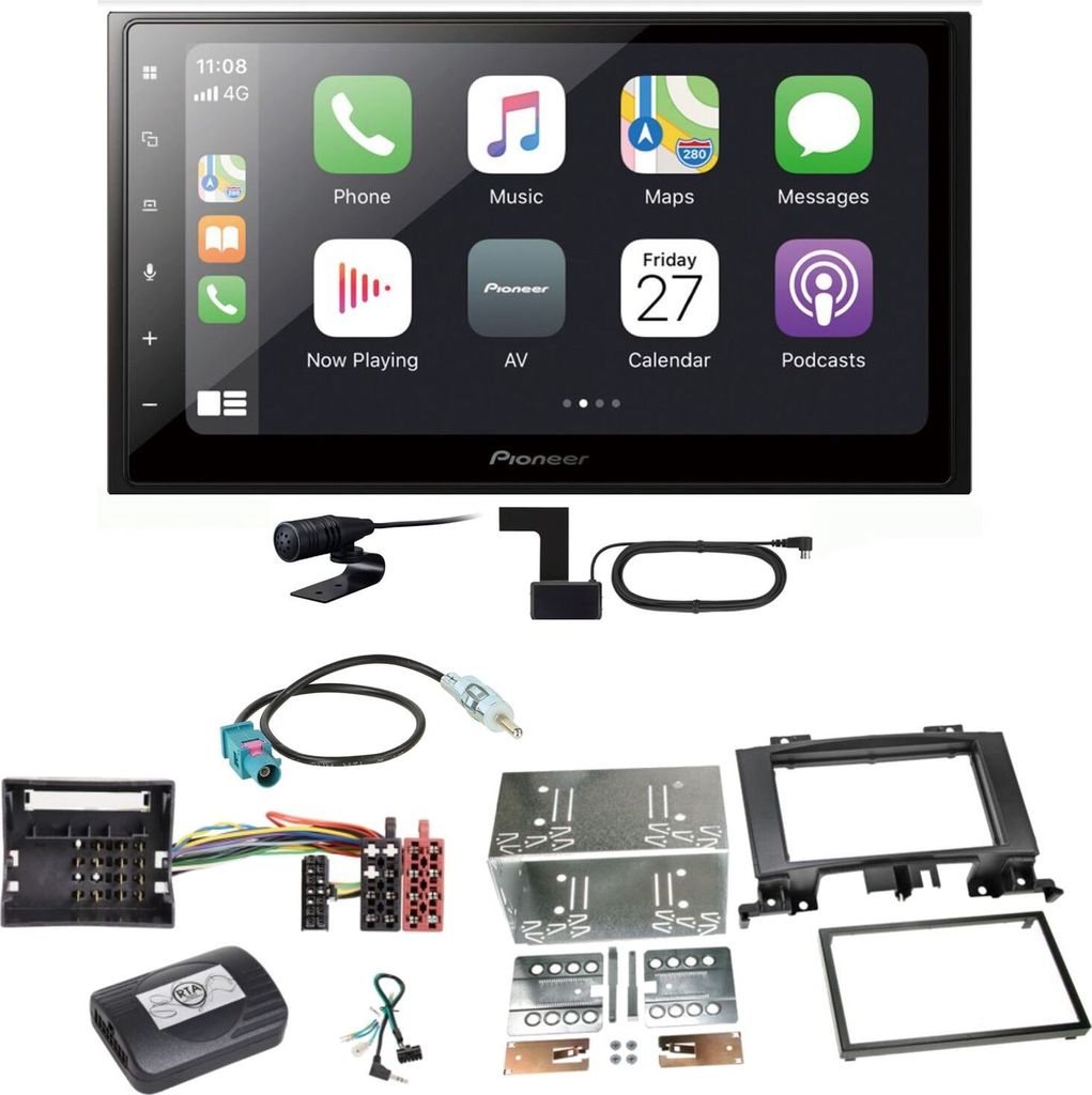 Pioneer SPH-DA250DAB Bluetooth USB Einbauset für Mercedes Sprinter W906 Crafter