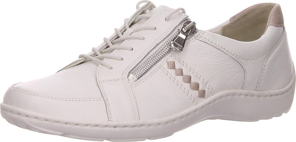 Waldläufer Henni Halbschuh, Glattleder, weiß apricot, Weite H 496054-208-589 42 1/2