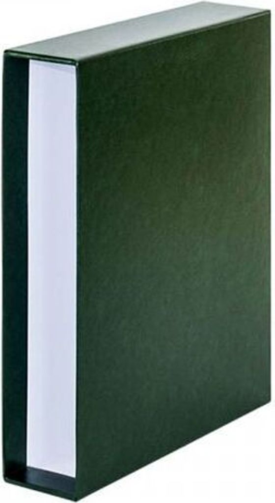 Lindner 116K-G Schutzkassette für Einsteckbücher ELEGANT (60 Seiten), grün