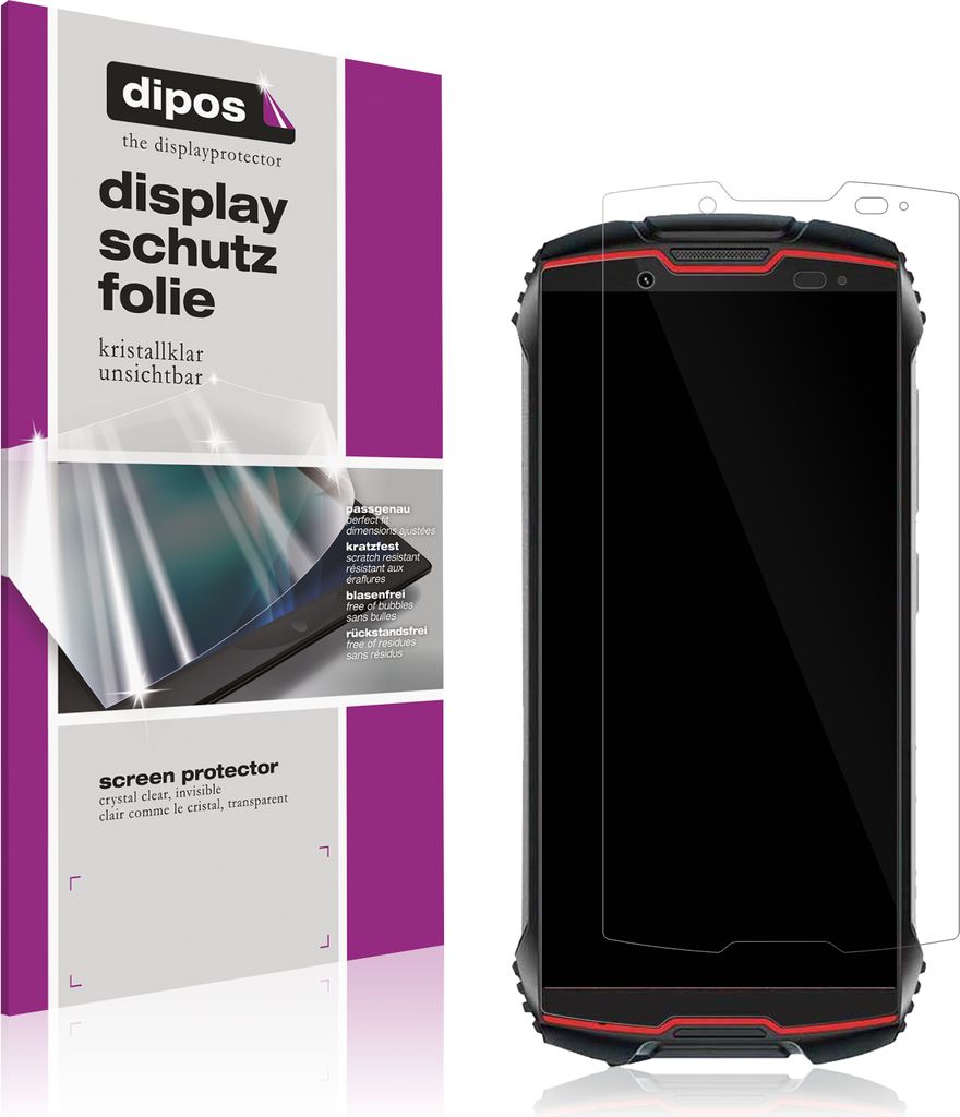 4x Schutzfolie für Cubot King Kong Mini 2 Pro klar Displayschutzfolie Folie Display Schutz dipos