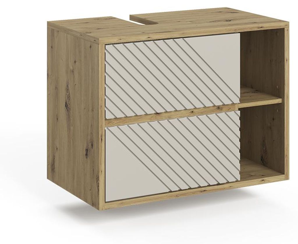 Waschbeckenunterschrank Vicco Viola Artisan-Eiche 80 x 60 cm, Model 60726