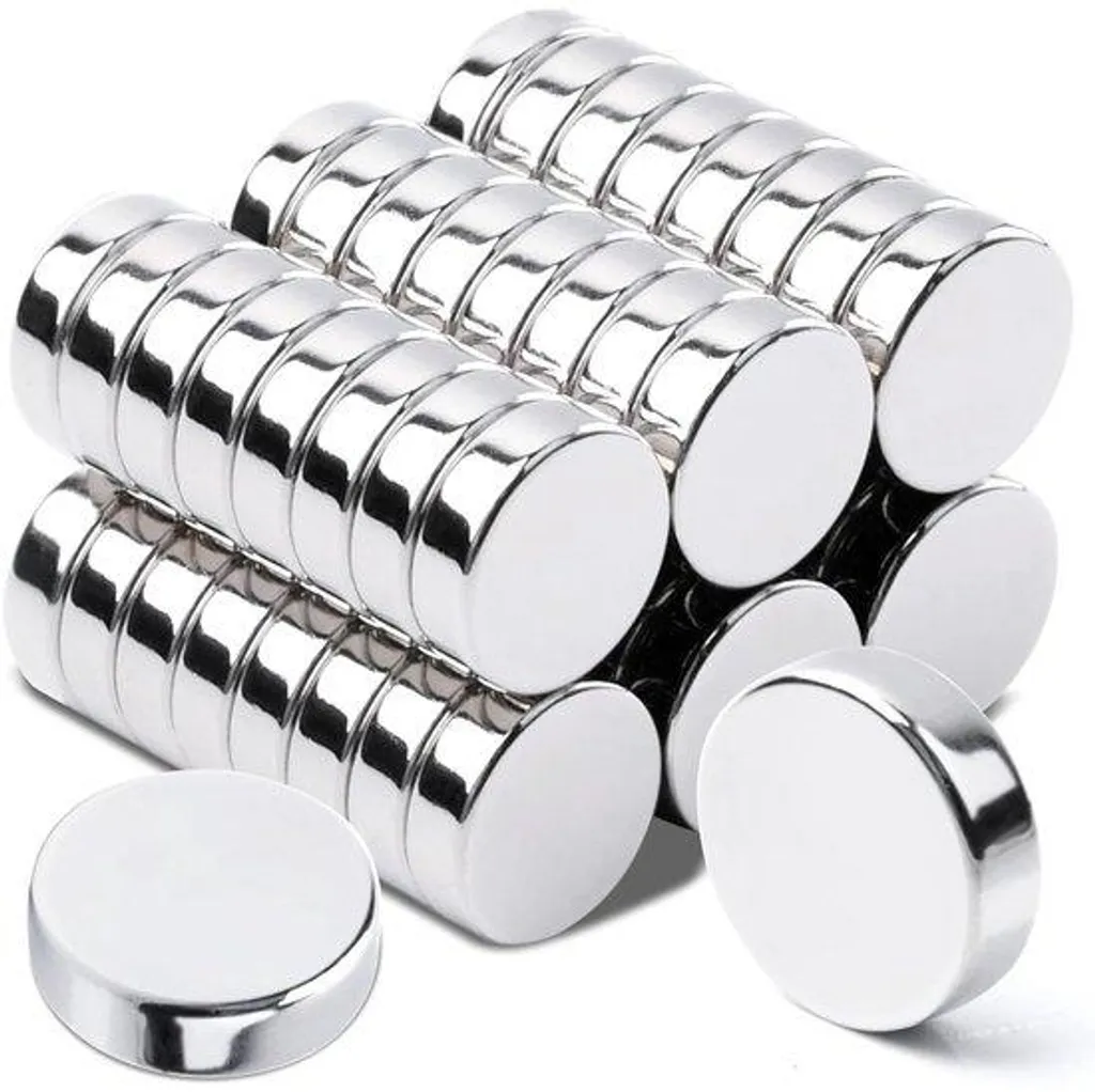 Aimants de Fixation en Néodyme 10x3mm - Lot de 50 pour Tableaux Blancs
