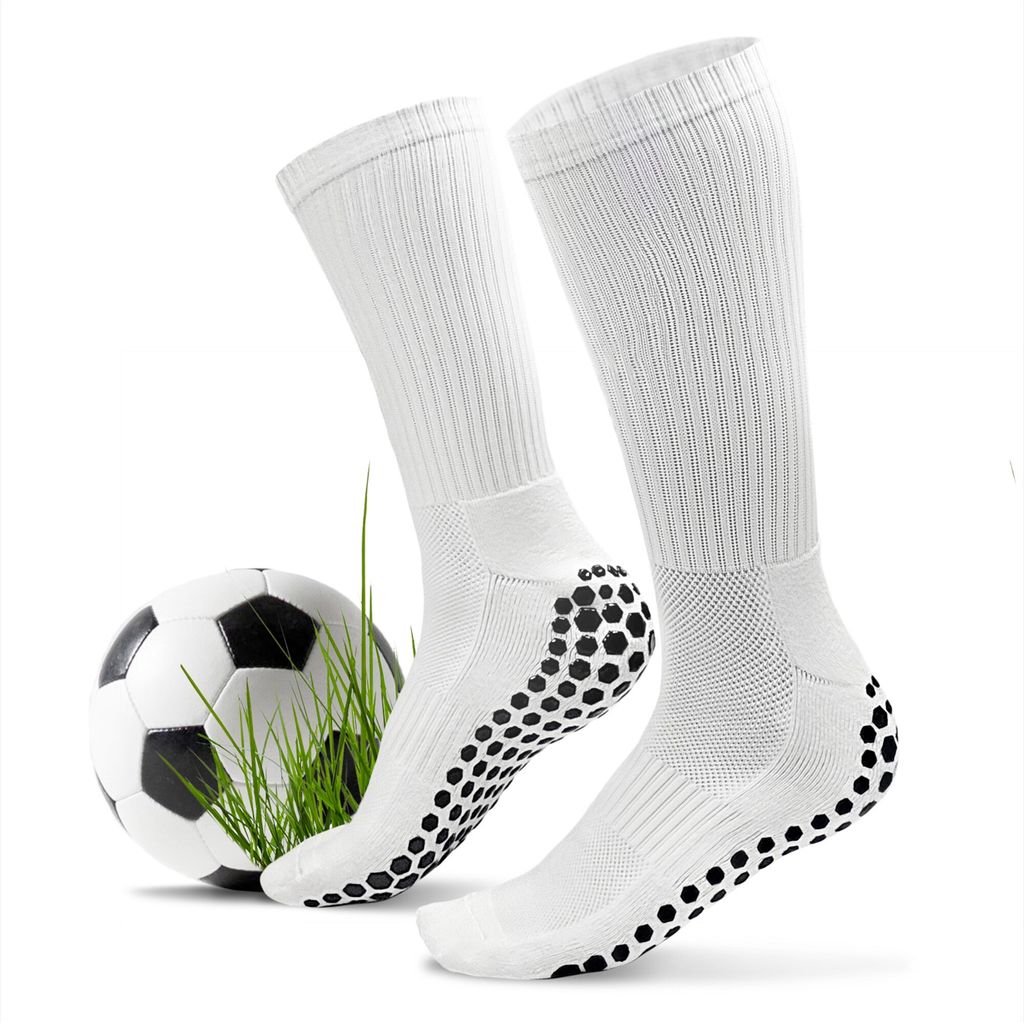 Fussball Grip Socken (weiß) - Fußballsocken als außergewöhnliche Geschenkidee