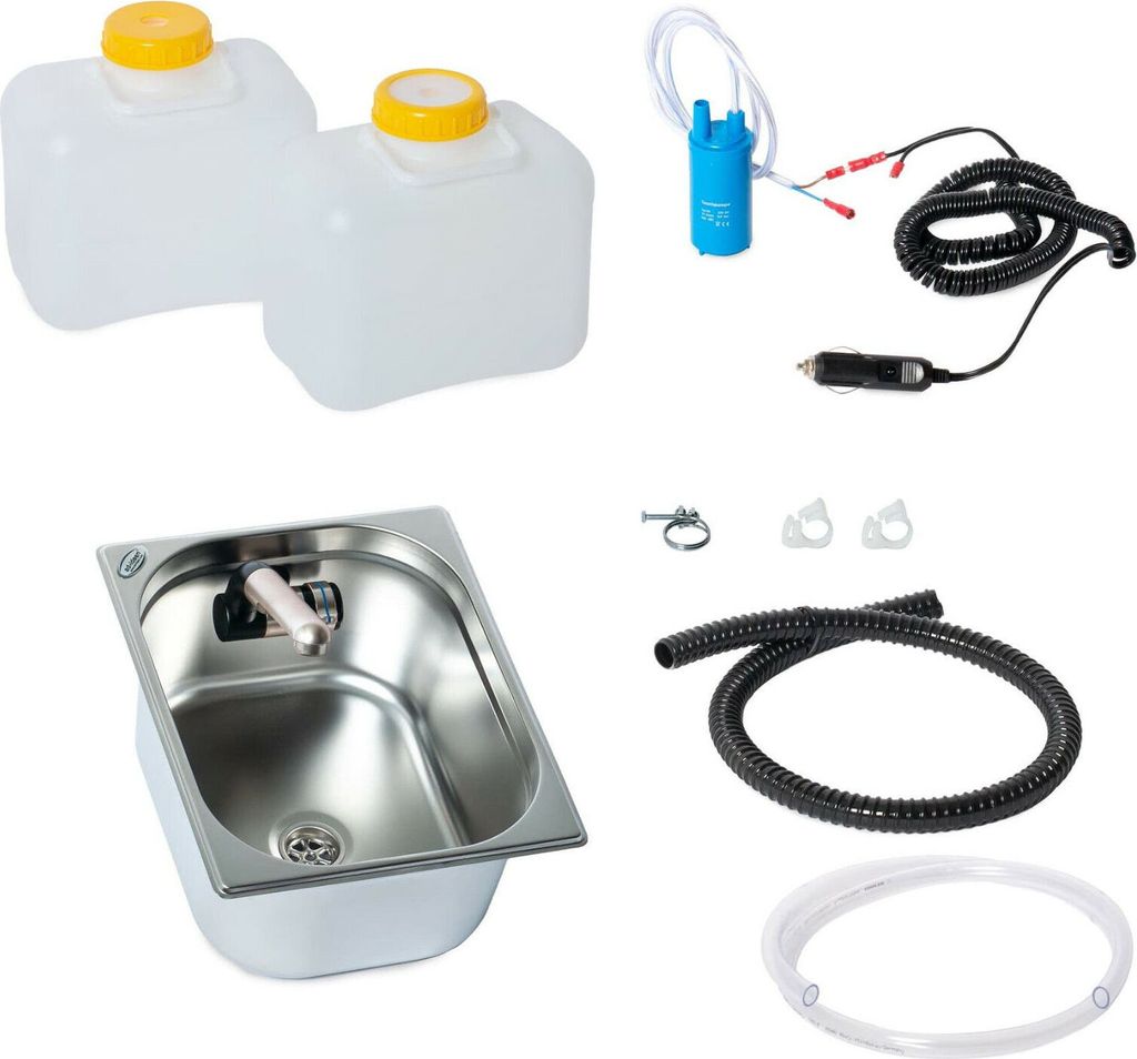 12V Miniküche Campingküche TechnikSet Küchenblock Bausatz Caravan T3 T4 T5 10L