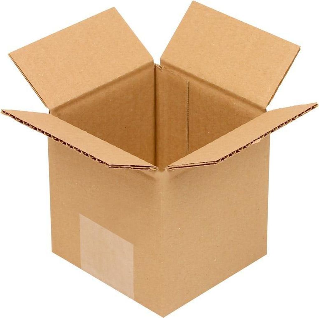 Karton 1-wellig,VE50, 100x100x100mm, Qual. 1.1B