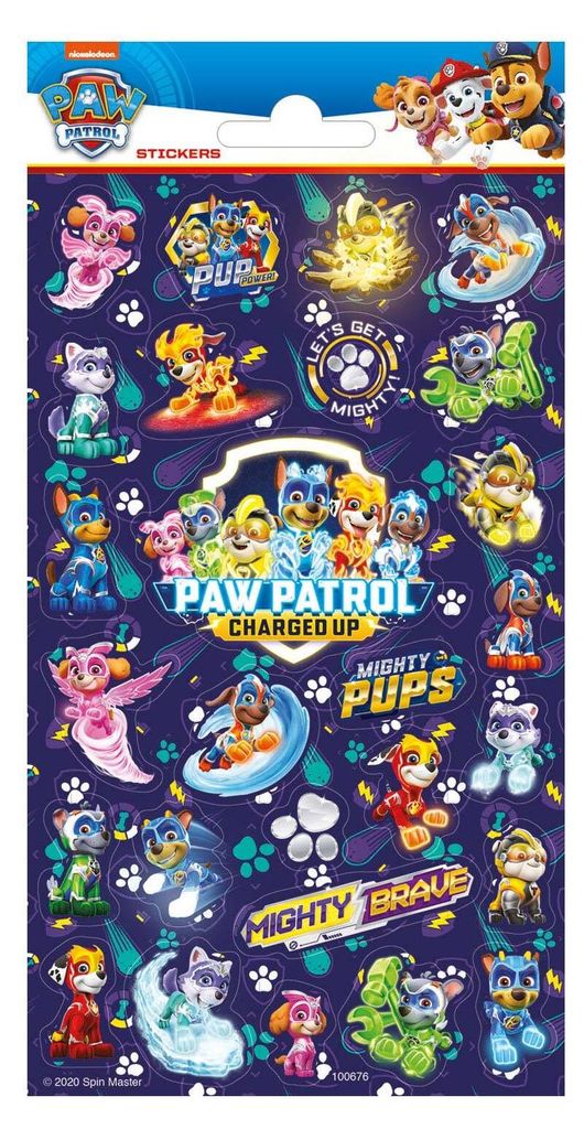 Paw Patrol autocollants / stickers arc Mighty Pups Image du produit 
