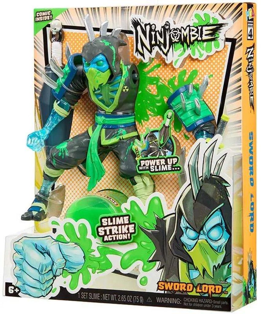 MGA Actionfigur Spielzeug Ninjombie Sword Lord Ninja Zombie mit Schleim