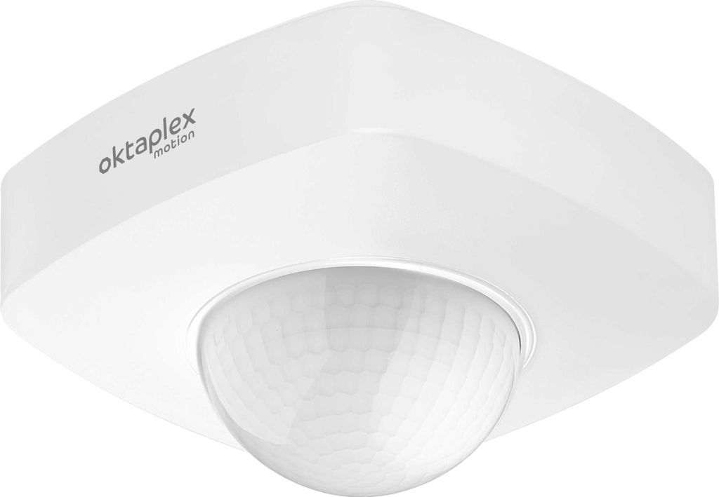 Oktaplex Präsenzmelder 360° IP65 Aufputz Decken Bewegungsmelder Außen & Innen 230V anthrazit