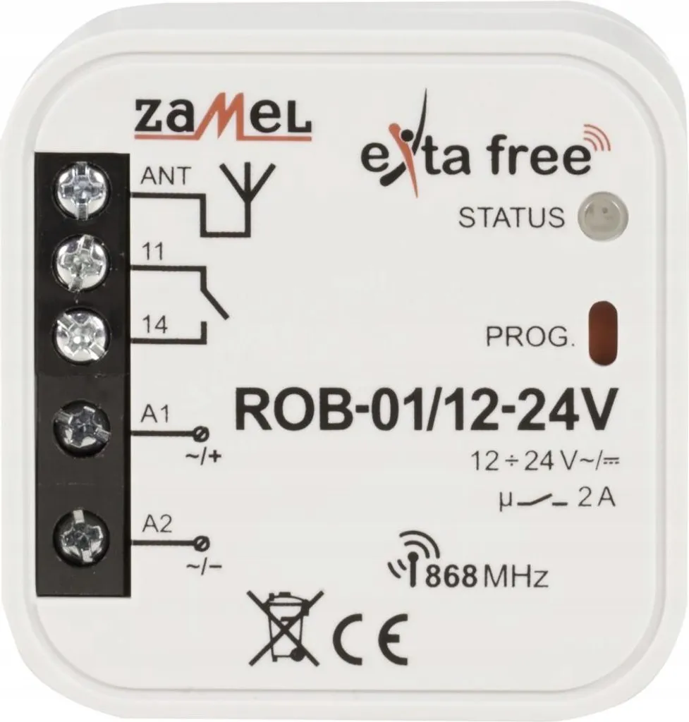 Commande de portail à distance Zamel ROB-01 module sans fil 12-24V