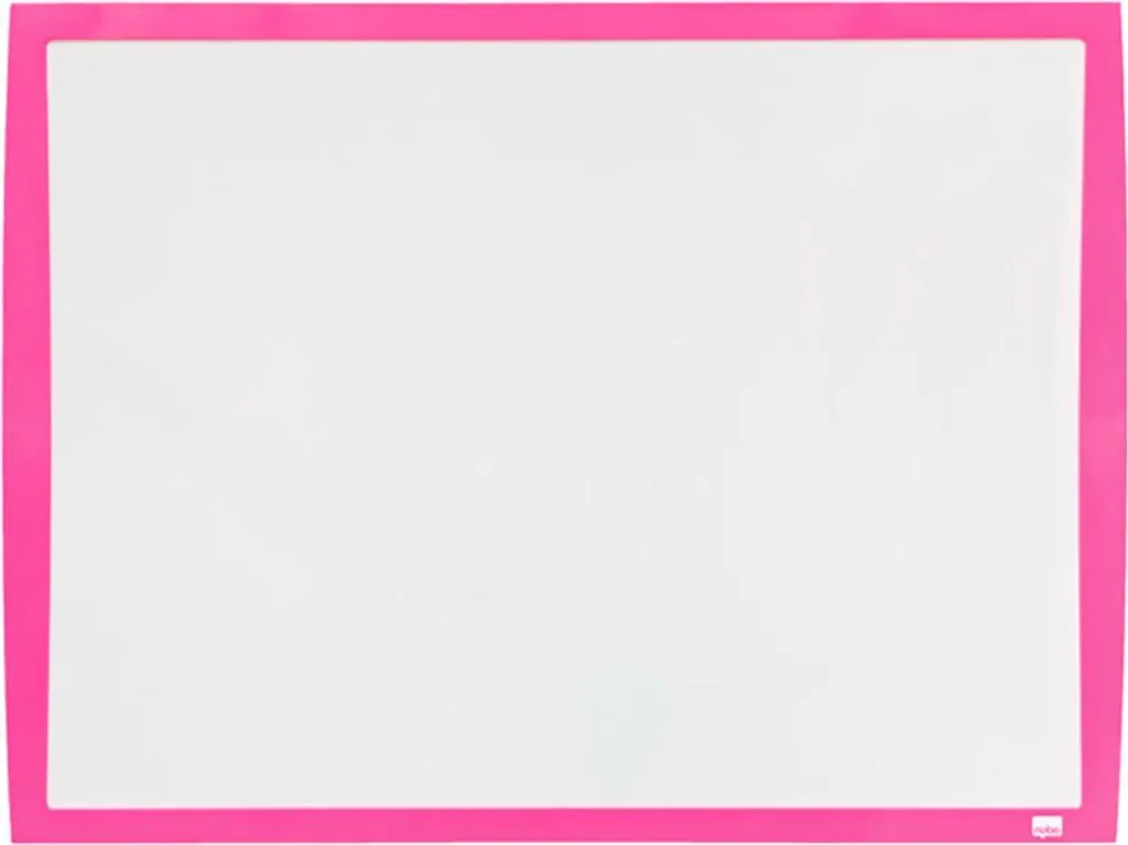 Rexel JOY Tableau blanc rose 585x430mm - Tableau magnétique effaçable - 2