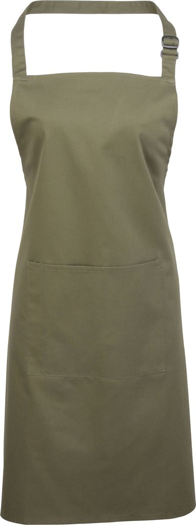 Premier Damen Schürze mit Tasche bunt RW1069 (Einheitsgröße) (Olive)