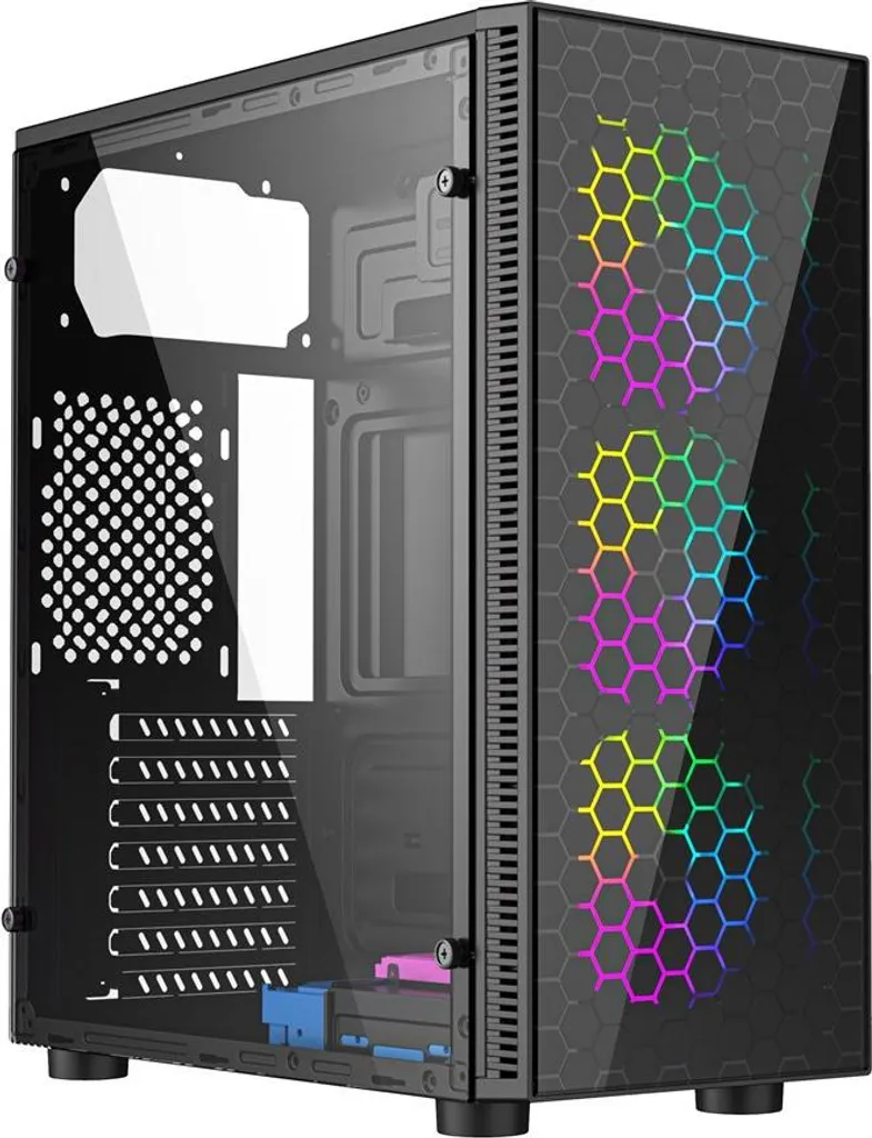 Boîtier PC ARGB Gembird Fornax 500 Noir : Optimisez votre Setup Gamer