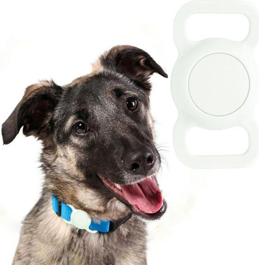 Hülle für Apple AirTag auf das Halsband, Mobile Origin Pet Collar, Hellgrün