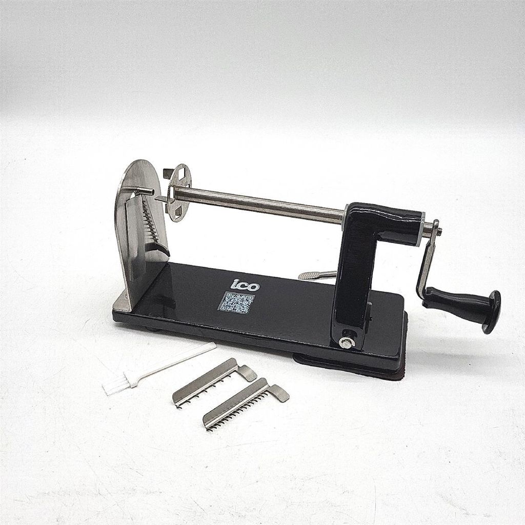 ICO ICO010 Profi Spiralschneider SpiraliGemüse Spiralizer 100% Aluminium Black