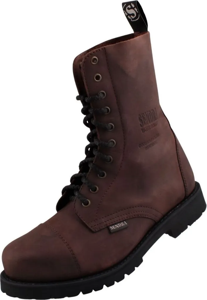 Bottes moto vintage marron Sendra Engineer 6478 idéales longs trajets
