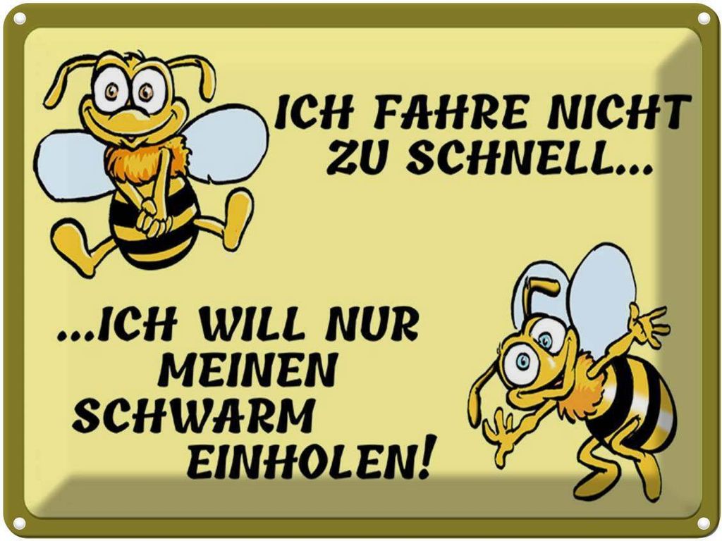 vianmo Blechschild 30x40 cm ich fahre nicht zu schnell Spruch Zitat