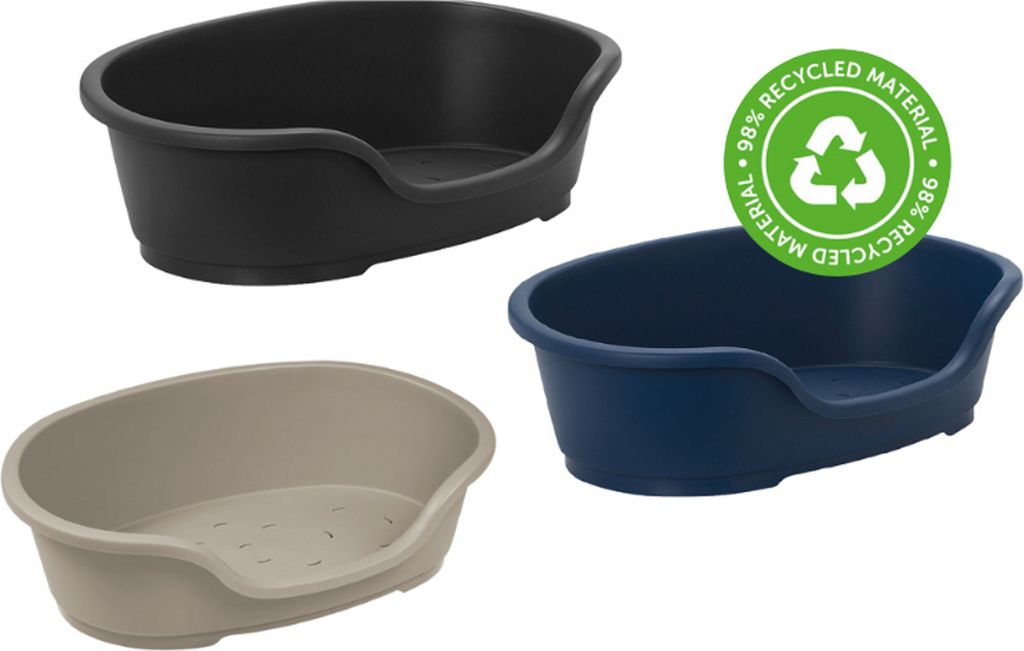 Karlie Eco Hundekorb Domus Kunststoff, Farbe:schwarz, Produktbild 